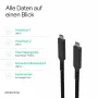 Flexline cavo USB-C su USB-C, USB 3.2 Gen 2, 100W PD, nylon intrecciato, 1 m (FL31-75004)