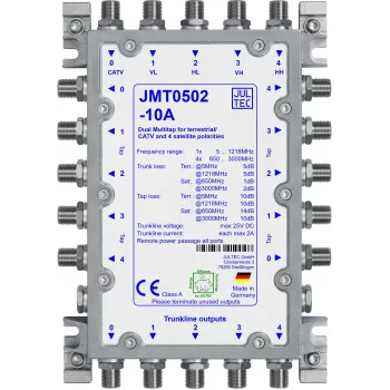 Jultec JMT0502-10A multi-tap passivo, 5 linee trunk, 2 uscite tap