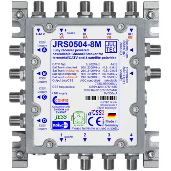 JULTEC JRS0504-8M convertitore a cavo singolo Unicable II 4 ingressi SAT 8 user band