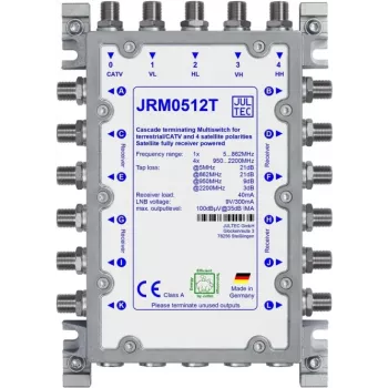 JULTEC JRM0512T multiswitch 12 uscite 4 ingressi SAT