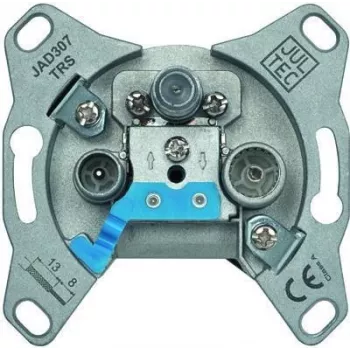 JULTEC presa a muro per antenna JAD307TRS 3 fori disaccoppiata a diodi (TV, radio, SAT)
