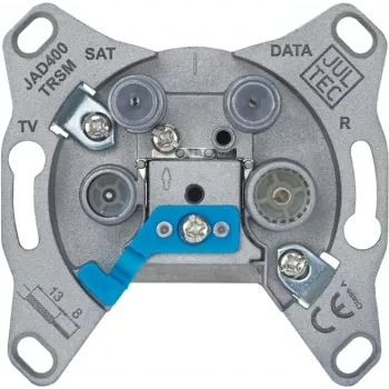 JULTEC JAD400TRSM presa a muro multimediale 4 porte TV/RADIO/SAT/MODEM 5-2400 MHz