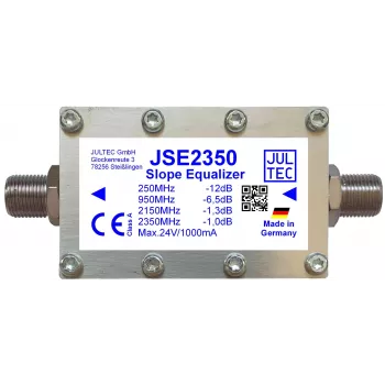 JULTEC JSE2350 equalizzatore di linea SAT-IF a banda larga, 1 canale di segnale, tipo F, 75 Ohm