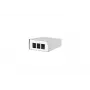 Metz Connect alloggiamento AP Keystone 3 porte bianco puro, senza copertura