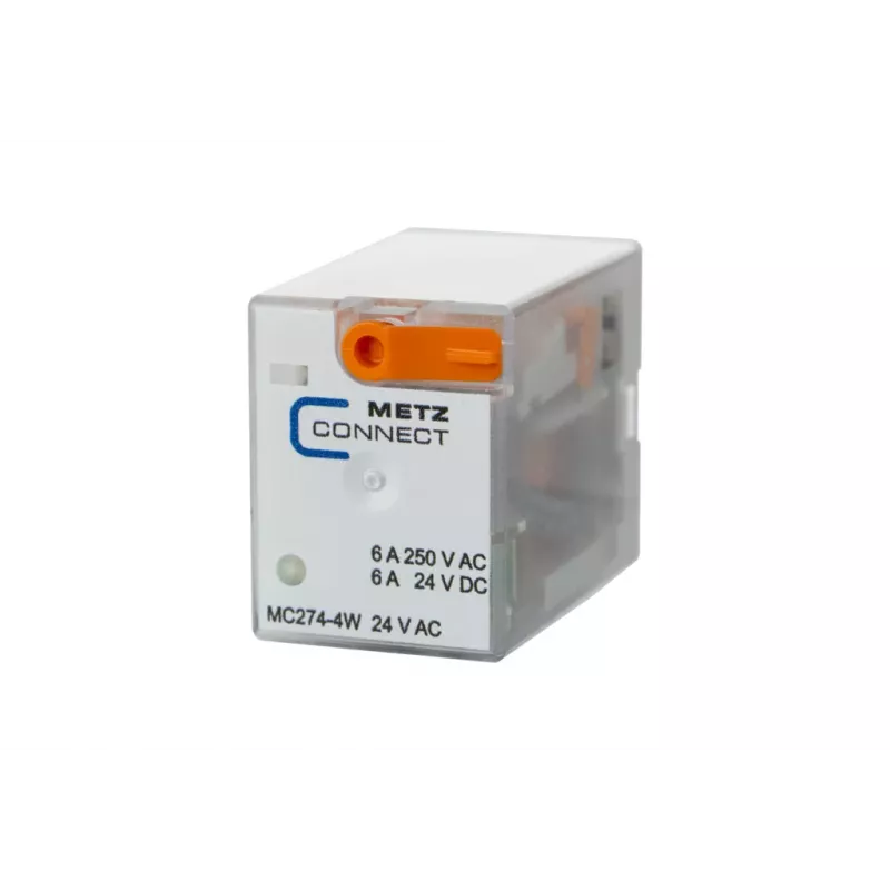 METZ CONNECT BTR NETCOM relè industriale 4PDT 24VAC 7A relè plug-in 110017101407