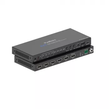 PureLink switch HDMI 2.1 4x1 - 48Gbps - 8K 60Hz 4:2:0 audio 12-bit con de-embedding e switch KVM - 4 porte