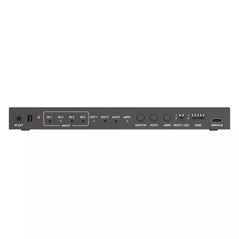 PureLink switch HDMI 2.1 4x1 - 48Gbps - 8K 60Hz 4:2:0 audio 12-bit con de-embedding e switch KVM - 4 porte