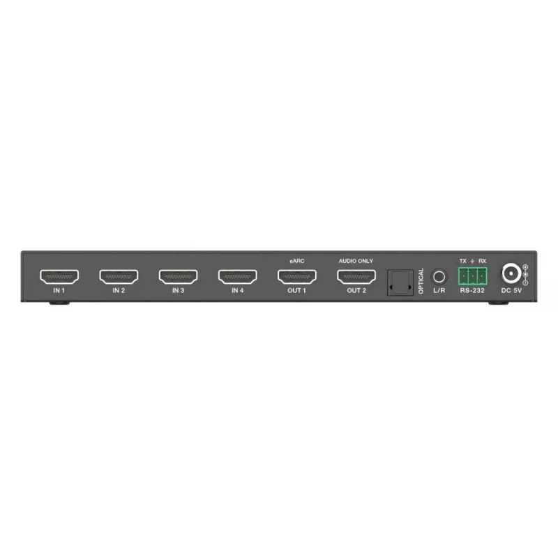 PureLink switch HDMI 2.1 4x1 - 48Gbps - 8K 60Hz 4:2:0 audio 12-bit con de-embedding e switch KVM - 4 porte