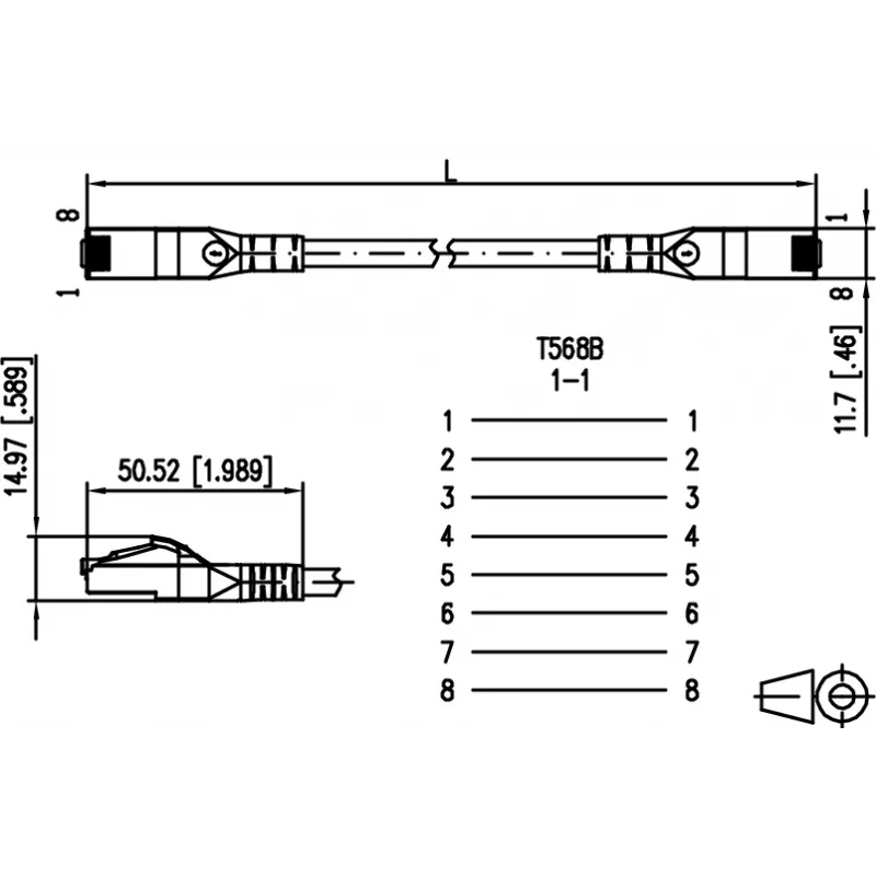 METZ CONNECT Cat.6A cavo patch 1308451002-E, viola, 1 m