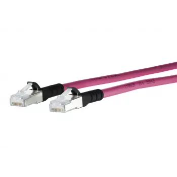 METZ CONNECT 1308450502-E cavo patch di rete Cat6a SF/UTP 0,5 m magenta