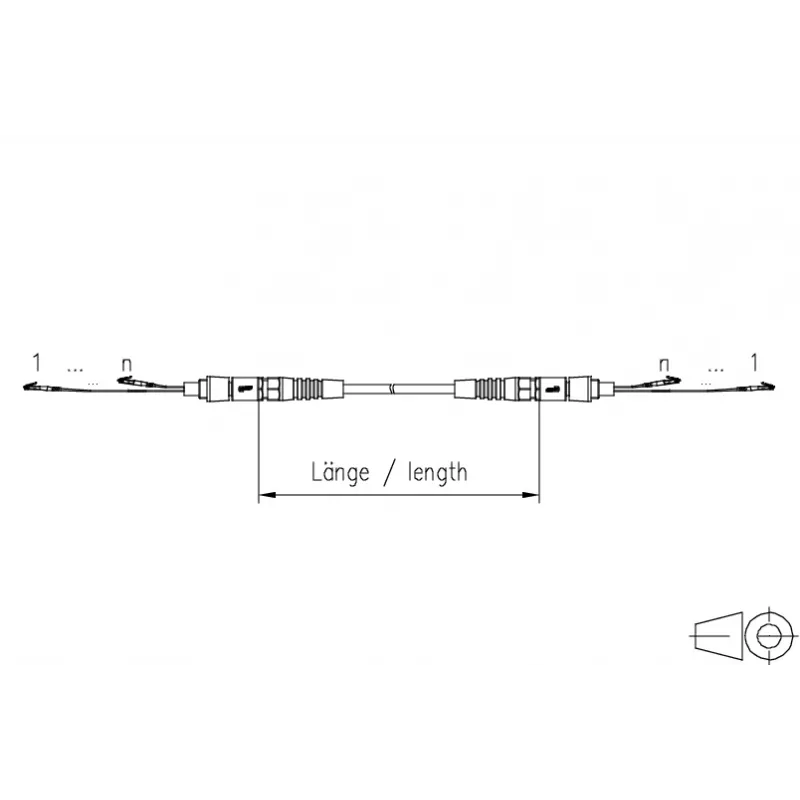 METZ CONNECT OpDAT VIK Cavo universale 12x OS2 LC-LC, 50 m