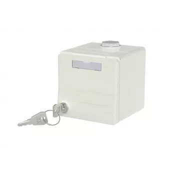 METZ CONNECT 1309470002KI scatola a parete per modulo IP44 con coperchio a ribalta e serratura, 2 inserti modulo, grigio chiaro (RAL 7035)