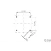 METZ CONNECT 1309470002KI scatola a parete per modulo IP44 con coperchio a ribalta e serratura, 2 inserti modulo, grigio chiaro (RAL 7035)