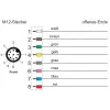 METZ CONNECT cavo di rete 8 pin M12 (S)