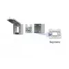 METZ CONNECT scatola a parete IP44 grigio per modulo Keystone 1309470003KI