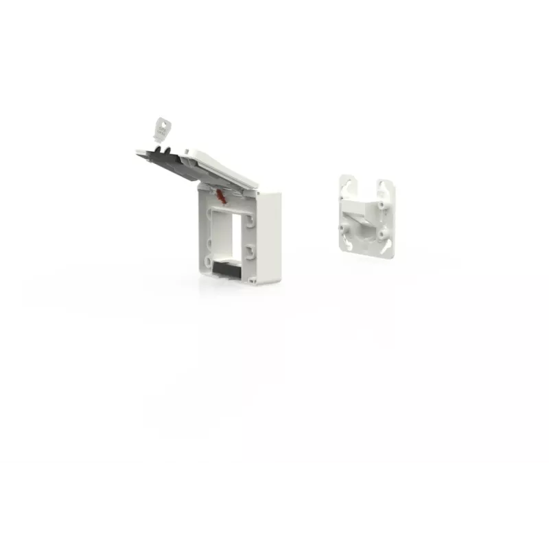 METZ CONNECT 1309471002KI scatola da incasso con coperchio a ribalta e serratura, bianco puro