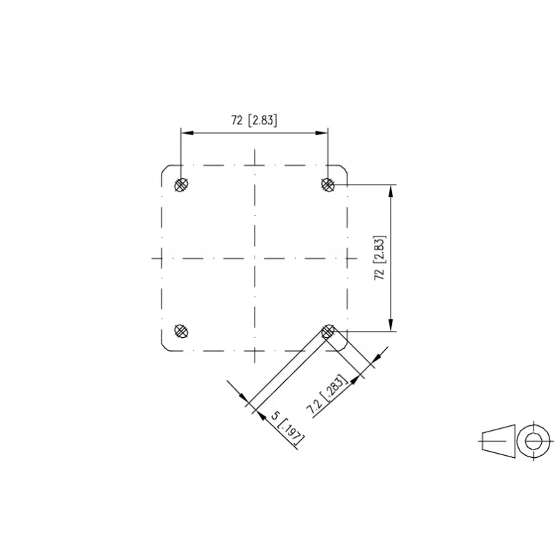 METZ CONNECT 1309471003KI scatola da incasso per modulo con coperchio a ribalta e serratura grigio (1309471003KI)