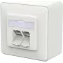 METZ CONNECT E-DAT C6A IDC presa a parete bianco traffico - accessorio per rete