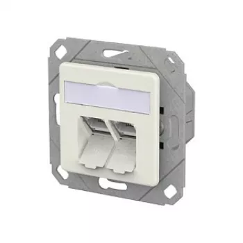 METZ CONNECT 130D381102-I E-DAT Cat.6A IDC UPk bianco puro jack Keystone RJ45