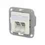 METZ CONNECT 130D381102-I E-DAT Cat.6A IDC UPk bianco puro jack Keystone RJ45