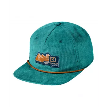 Cappellino con badge Ortovox Vintage - Pacific Green, taglia M