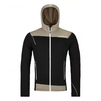 Ortovox Fleece Light felpa con cappuccio - Black Raven