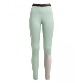 Ortovox 185 Rock N Wool Long Pants pantaloni termici baselayer donna - Green Acid, taglia S