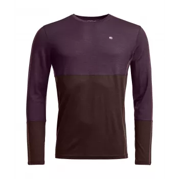Ortovox 185 Rock N Wool Long Sleeve - Dark Wild Berry, taglia M