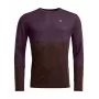 Ortovox 185 Rock N Wool Long Sleeve - Dark Wild Berry, taglia L