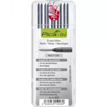 Pica DRY Refills grafite 2B 2,8mm 120mm 10 mine