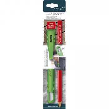 Pica Pocket con 1 matita da carpentiere 24 cm
