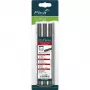 PICA BIG DRY ricariche per falegnami 2H - 12 mine, rettangolari 2x5 mm, 150 mm, grafite nera