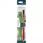 PICA-MARKER Pica set portamatite con temperino integrato Pocket Bundle nero e grafite