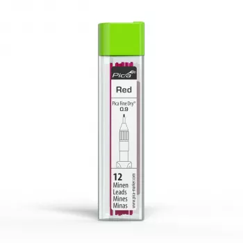 PICA-MARKER Pica Fine-Dry ricariche rosso - 8 mine, 2,8 mm, 125 mm