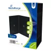 MEDIARANGE Retail Pack custodia DVD doppia - scatola DVD Video - capacità: 2 CD/DVD - nero (confezione da 5)