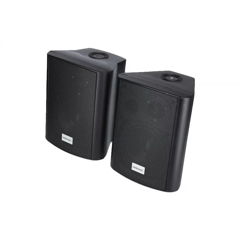 celexon 525-B Set di diffusori attivi 2 vie, 2 x 30 W RMS, con staffe a parete, nero (1000003398)