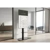 celexon Professional Adjust-3270MP Supporto mobile a carrello per display in verticale per schermi da 32-70 pollici, alluminio anodizzato, vetro satinato, nero