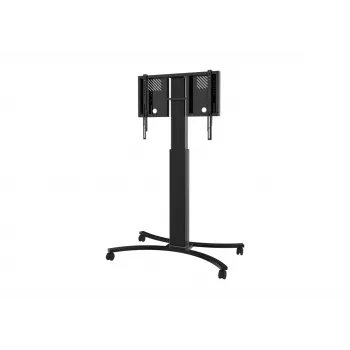 celexon Expert Adjust-4286MB Carrello mobile per display per schermi da 42 pollici-86 pollici, alluminio anodizzato, nero (RAL 9005)