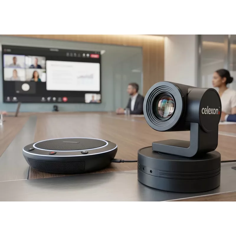 CELEXON VKS2040 Kit per videoconferenza - camera Full HD 1080p, vivavoce, telecomando