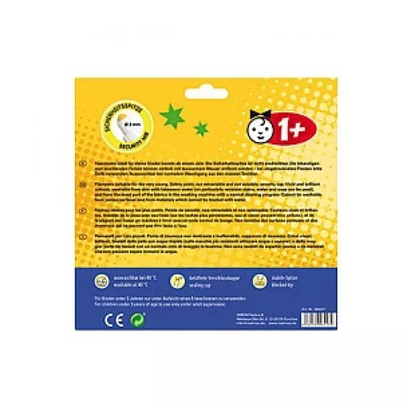 Malinos 300011 Babyzauber set pasta modellabile - 10 stick multicolore, 5 mm, che non si asciuga, certificato CE