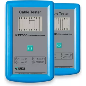 Kurth Electronic KE7000 Tester per cavi UTP/STP blu