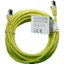 IT-BUDGET cavo patch Premium Full Copper - Flex AWG 26 - Cat.8.1 - 2000 MHz - senza alogeni - PoE+ - 40 Gbit - giallo - 5 m
