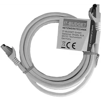 IT-BUDGET cavo patch Premium Full Copper - Flex AWG 26 - Cat.8.1 - 2000 MHz - senza alogeni - PoE+ - 40 Gbit - bianco - 3 m (90ITBFLEX81PK3W)