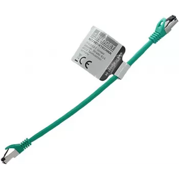 IT-BUDGET Cavo patch Premium Full Copper - Flex AWG 26 - Cat.8.1 - 2000 MHz - senza alogeni - PoE+ - 40 Gbit - verde - 0,5 m (90ITBFLEX81PK050GR)