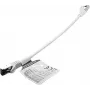 IT-BUDGET Cavo patch Premium Full Copper - Flex AWG 26 - Cat.8.1 - 2000 MHz - senza alogeni - PoE+ - 40 Gbit - bianco - 0,5 m