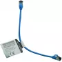 IT-BUDGET Cavo patch Premium Full Copper - Slim AWG 28 - Cat.8.1 - 2000 MHz - senza alogeni - PoE+ - 40 Gbit - blu - 0,25 m