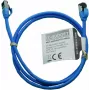 IT-BUDGET Cavo patch Premium Full Copper - Slim AWG 28 - Cat.8.1 - 2000 MHz - senza alogeni - PoE+ - 40 Gbit - blu - 1,5 m (90ITBSLIM81PK15B)