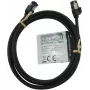 IT-BUDGET Cavo patch Premium Full Copper - Slim AWG 28 - Cat.8.1 - 2000 MHz - senza alogeni - PoE+ - 40 Gbit - nero - 2 m
