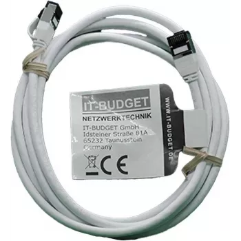 IT-BUDGET Cavo patch Premium Full Copper - Slim AWG 28 - Cat.8.1 - 2000 MHz - senza alogeni - PoE+ - 40 Gbit - bianco - 3 m (90ITBSLIM81PK3W)