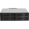 Inter-Tech IPC ST-5244 rack mobile hot-swap 4 vani 2,5 pollici SATA/SAS per vano 5,25 pollici, nero